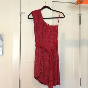 retrofete Ella dress, red sequin, NWT